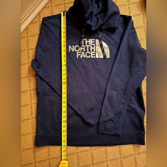 North Face Navy Blue Tekno Logo hoodie NWOT XL - Picture 5 of 11